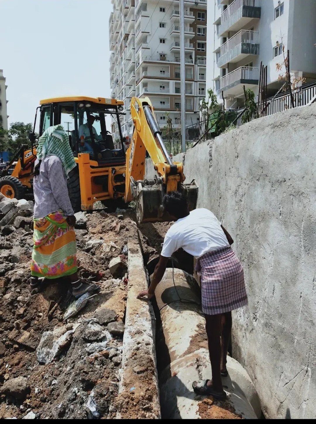 Sewage Pipeline Laying Service in Basheerbagh